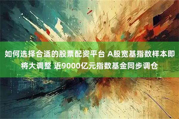 如何选择合适的股票配资平台 A股宽基指数样本即将大调整 近9000亿元指数基金同步调仓